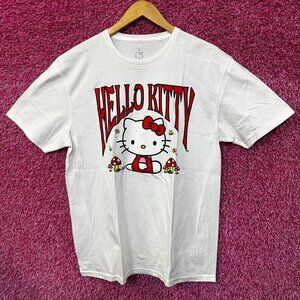 Hello Kitty Mushroom and Bees Sanrio Kawaii Anime Tee L